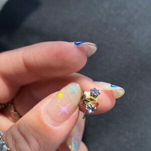 Purple Gem Earrings (Free with bundle of $15 or more)